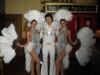 showgirls in silver with Elvis